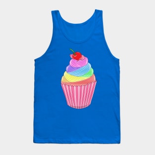 Rainbow cupcake Tank Top